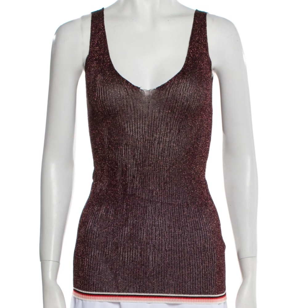 Giada Forte Italian Resort Knit Tank (sparkly see through) Size 0